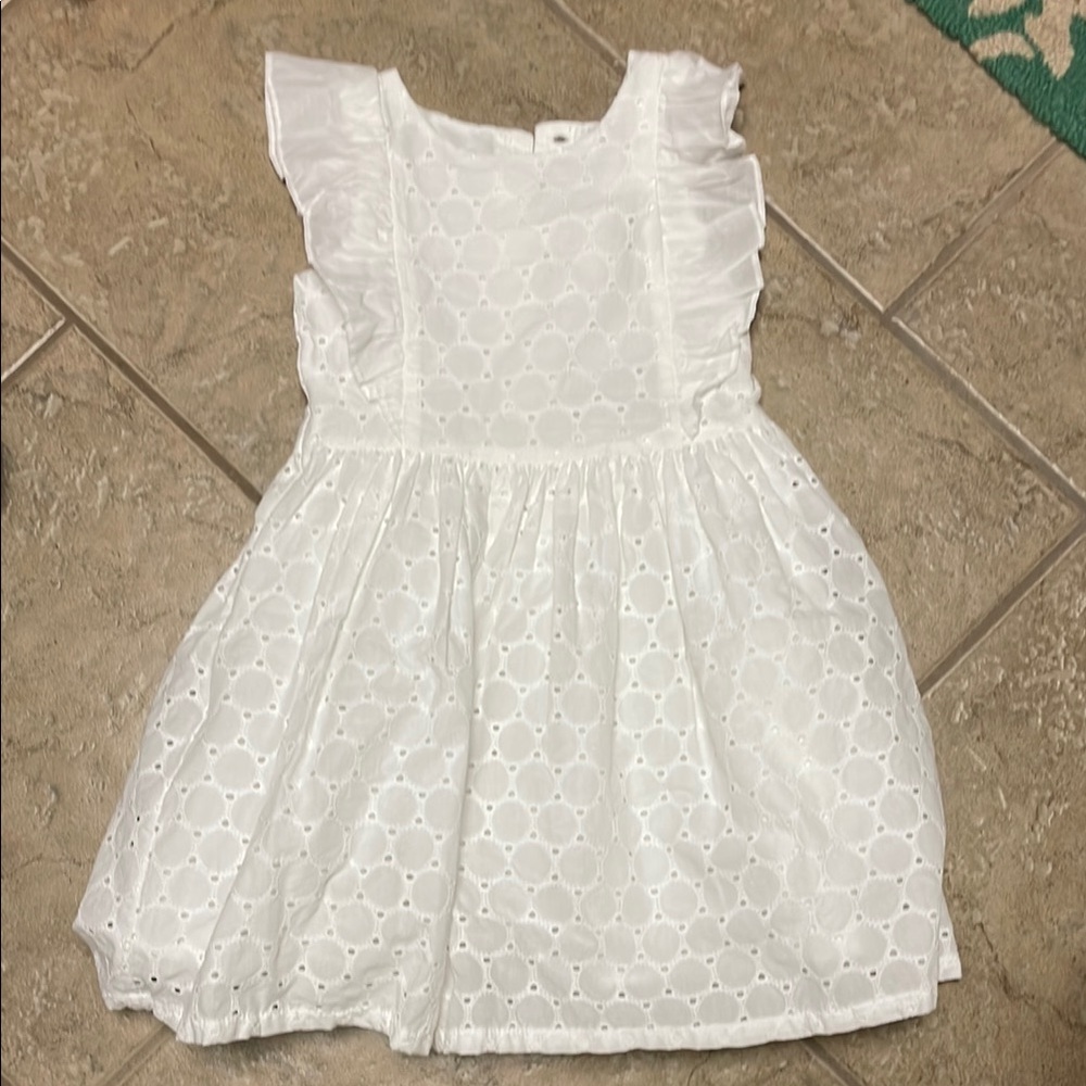 Carters Charming White Eyelet Kids Dress